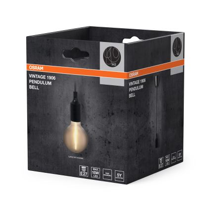 Osram - Przewód zasilający PENDULUM BELL 1xE27/15W/230V czarny