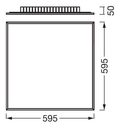 Osram - Przysufitowy panel LED PLANON LED/40W/230V 4000K 60x60 cm biały