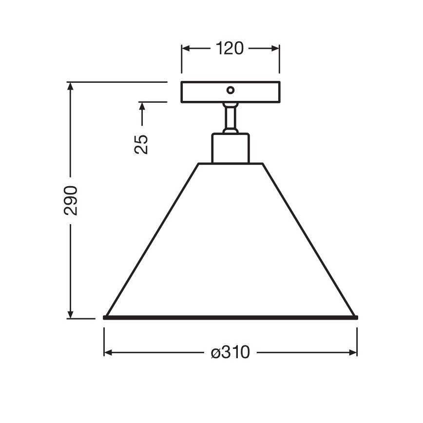 Osram - Przysufitowy żyrandol PULP 1xE27/9W/230V Ø 31 cm