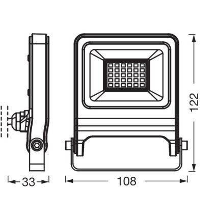 Osram - Reflektor LED ENDURA 20W 230V 4000K IP65