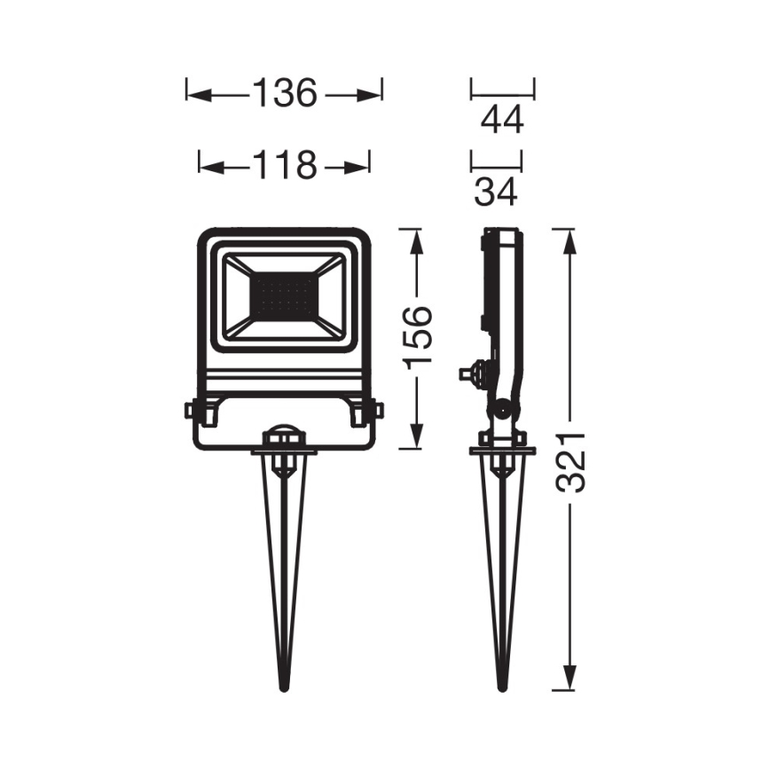Osram - Reflektor LED ENDURA LED/20W/230V 3000K IP65 antracyt