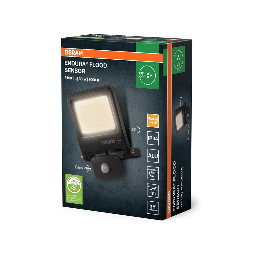 Osram - Reflektor LED z czujnikiem ENDURA LED/30W/230V 3000K IP44