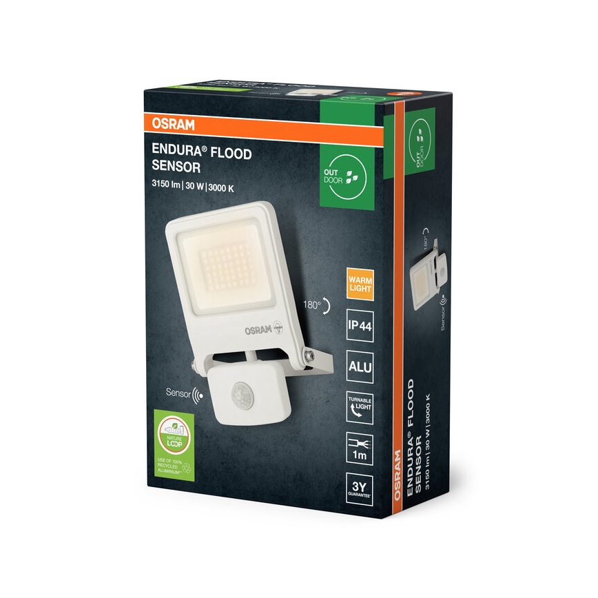 Osram - Reflektor LED z czujnikiem ENDURA LED/30W/230V 3000K IP44