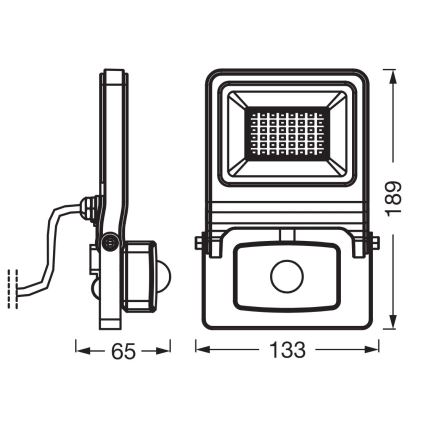 Osram - Reflektor LED z czujnikiem ENDURA LED/30W/230V IP44