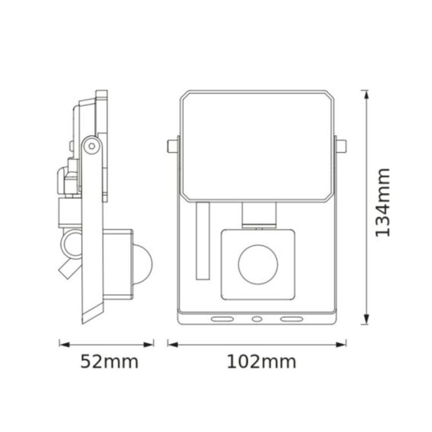 Osram - Reflektor LED z czujnikiem FLOODLIGHT LED/10W/230V 3000K IP65