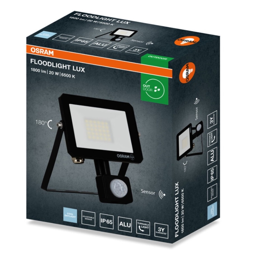 Osram - Reflektor LED z czujnikiem FLOODLIGHT LED/20W/230V 6500K IP65