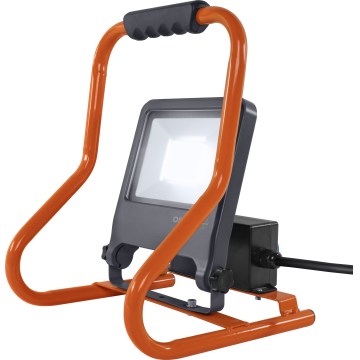 Osram - Reflektor LED z uchwytem i gniazdami R-STAND LED/50W/230V 4000K IP44 pomarańczowy/antracytowy