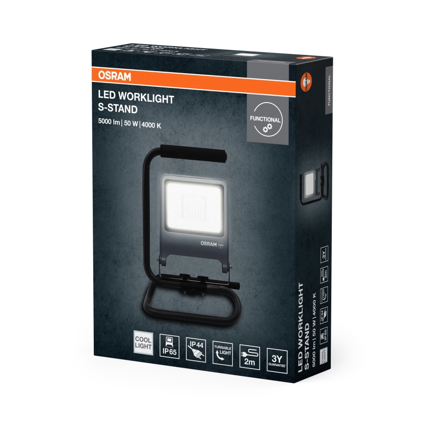 Osram - Reflektor LED z uchwytem S-STAND 50W/230V 4000K IP65 antracyt