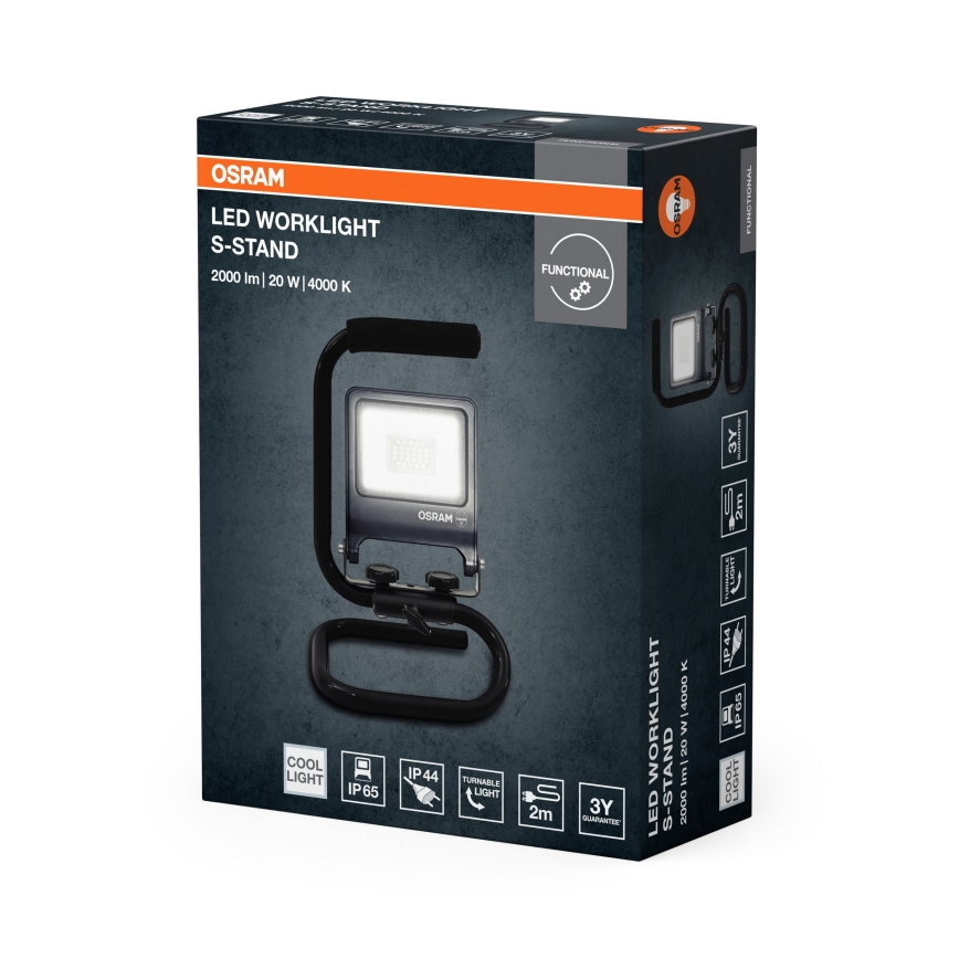 Osram - Reflektor LED z uchwytem S-STAND LED/20W/230V 4000K IP65 antracyt
