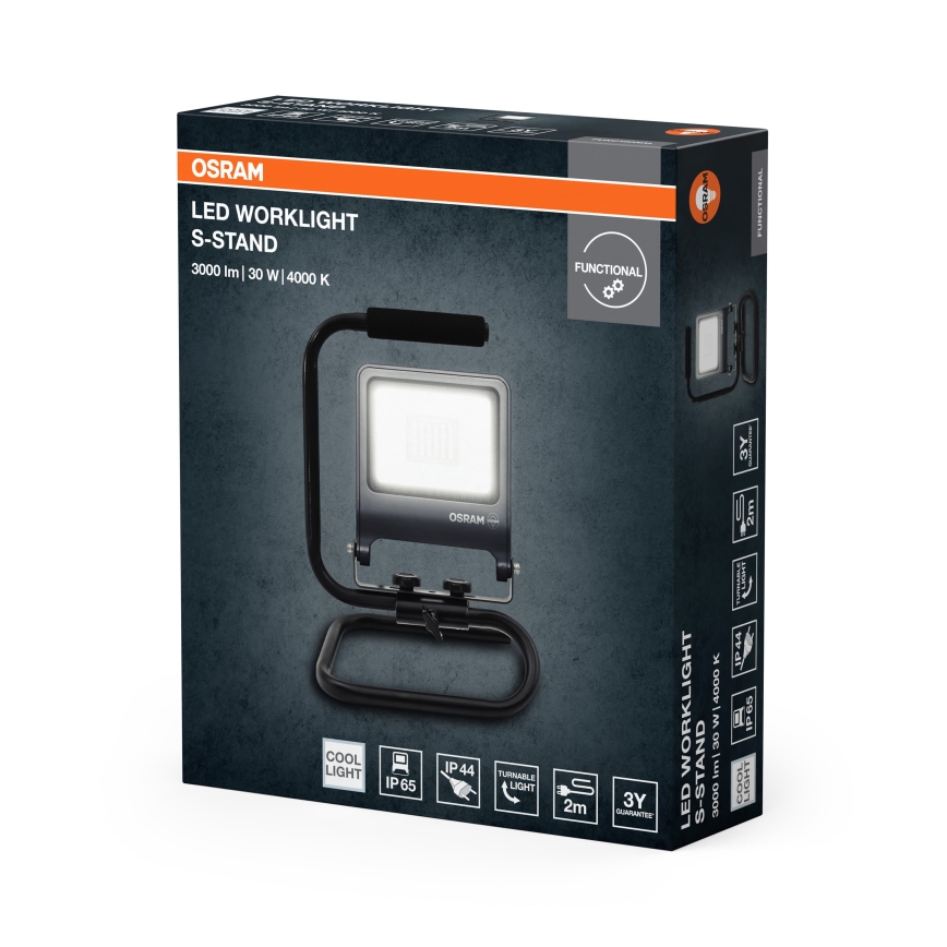 Osram - Reflektor LED z uchwytem S-STAND LED/30W/230V 4000K IP65 antracyt