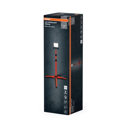 Osram - Reflektor LED ze statywem TRIPOD LED/30W/230V 4000K IP65 pomarańczowy
