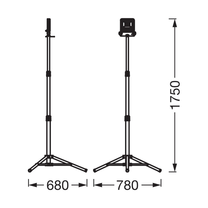 Osram - Reflektor LED ze statywem TRIPOD LED/30W/230V 4000K IP65 pomarańczowy