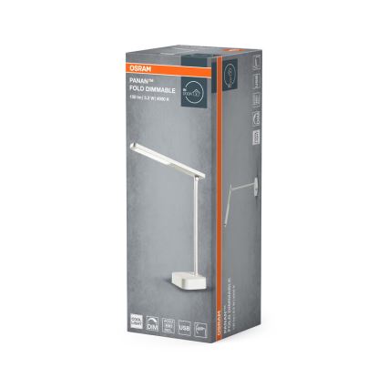 Osram - ściemnialna dotykowa lampka stołowa PANAN LED/5,2W/5V 1200 mAh CRI 90