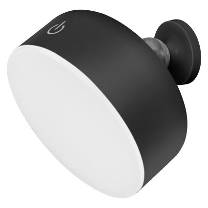 Osram - ściemnialna, ładowalna lampka biurkowa LED 3 w 1 DECOR HELPER LED/1,8W/5V czarna