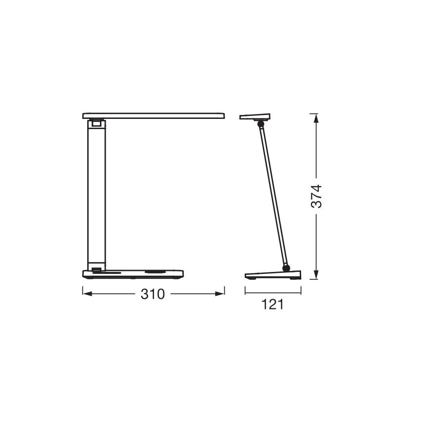 Osram - ściemnialna lampka biurkowa LED OFFICE LINE LED/7W/230V 3000/4000/6500K biała