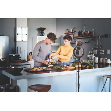 Osram - ściemniana lampa LED ze statywem i uchwytem do vlogowania LED/6W/USB 210 mAh