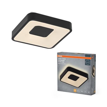 Osram - Ściemnialna lampa sufitowa LED ORBIS PIANA LED/16W/230V 29x29 cm czarna
