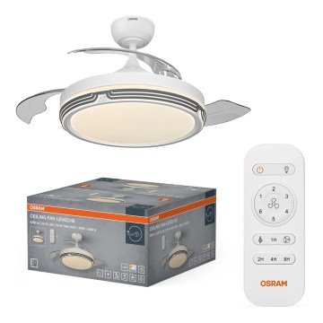 Osram - ściemnialna lampa sufitowa LED z wentylatorem LEVECHE LED/36W/230V 3000/4000/6500K + pilot zdalnego sterowania