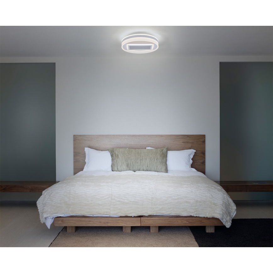 Osram - ściemnialna lampa sufitowa z wentylatorem LED/55W/230V 3000-6500K biała + pilot zdalnego sterowania