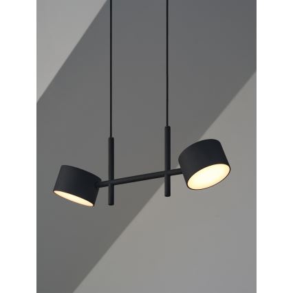 Osram - LED ściemnialna lampa wisząca na przewodzie DECOR KYOTO 2xLED/10W/230V CRI 90 czarna