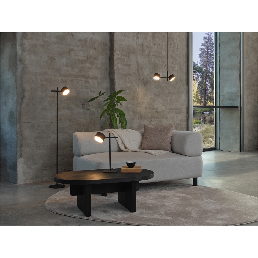 Osram - LED ściemnialna lampa wisząca na przewodzie DECOR KYOTO 2xLED/10W/230V CRI 90 czarna