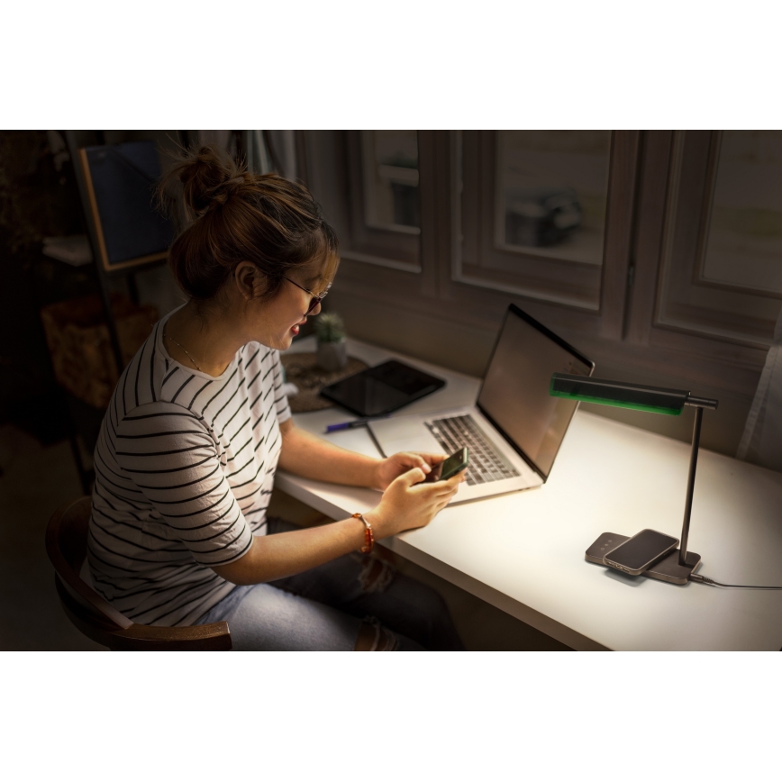 Osram - ściemnialna lampa biurkowa LED OFFICE LINE LED/19W/230V 3000/4000/6500K czarna