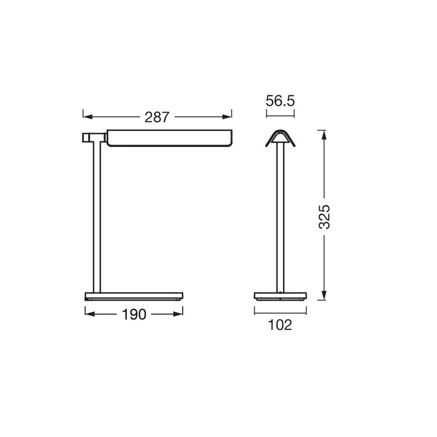 Osram - ściemnialna lampa biurkowa LED OFFICE LINE LED/19W/230V 3000/4000/6500K czarna
