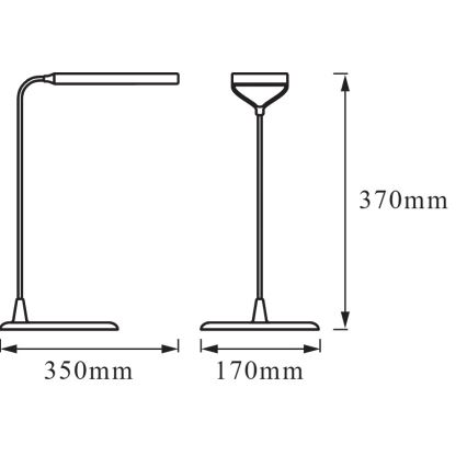 Osram - ściemnialna lampka biurkowa LED PANAN LED/5W/5V