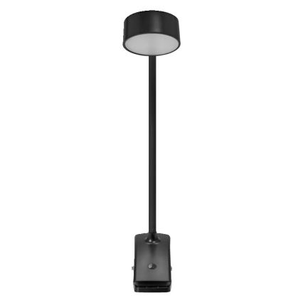 Osram - ściemnialna lampka biurkowa z klipsem OFFICE LINE LED/4,8W/230V 3000/4000/6500K czarna