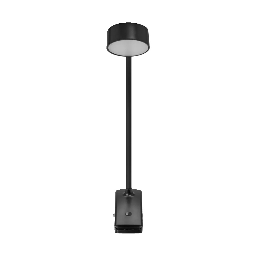Osram - ściemnialna lampka biurkowa z klipsem OFFICE LINE LED/4,8W/230V 3000/4000/6500K czarna