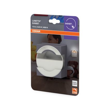 Osram - Ściemnialna lampka nocna LED LUNETTA/0,65W/230V