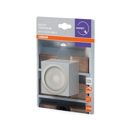 Osram - LED ściemnialna lampka orientacyjna DOT-IT LED/0,45W/5V 500 mAh biała