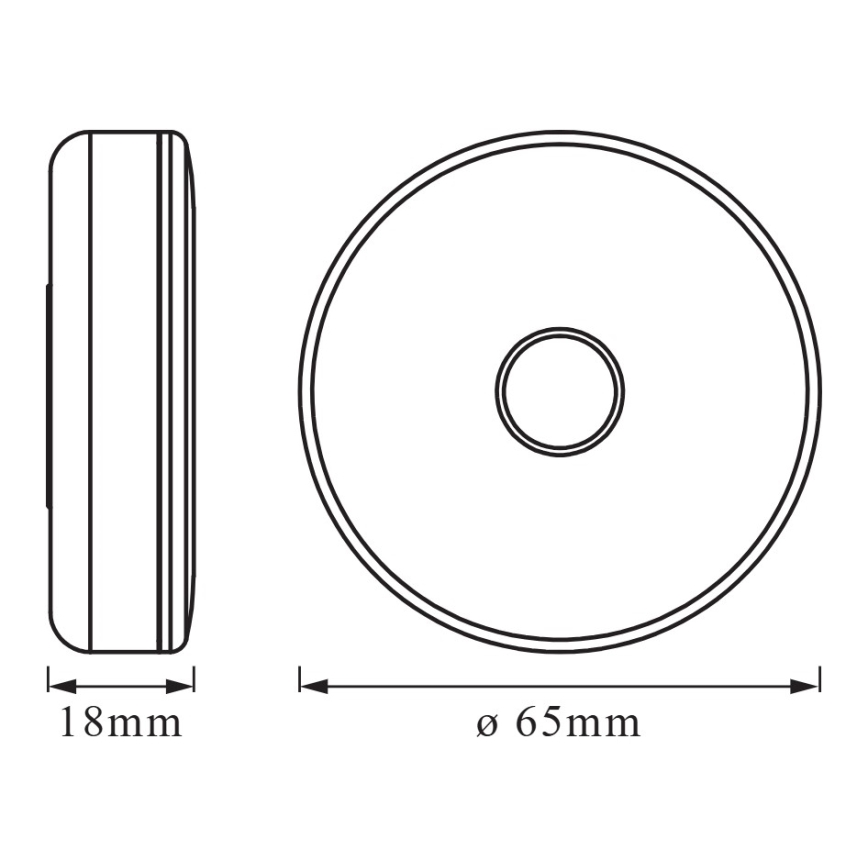 Osram - LED ściemnialna lampka orientacyjna DOT-IT LED/0,45W/5V 500 mAh biała