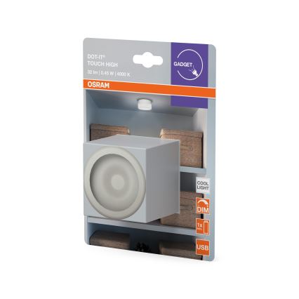 Osram - ściemnialna lampka orientacyjna DOT-IT LED/0,45W/5V 500 mAh biała