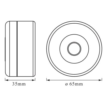 Osram - ściemnialna lampka orientacyjna DOT-IT LED/0,45W/5V 500 mAh biała