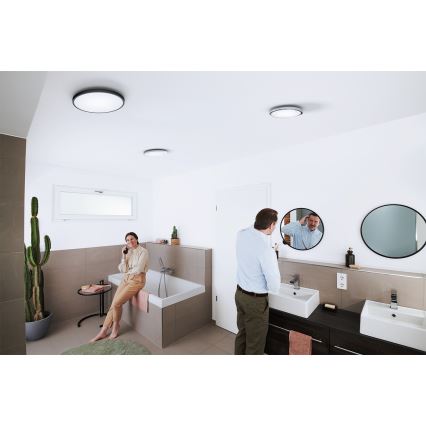 Osram - ściemnialna oprawa sufitowa LED do łazienki SMART+ DISC LED/18W/230V 3000-6500K IP44 Wi-Fi