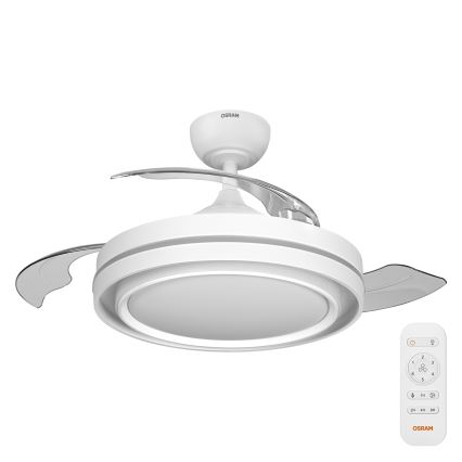 Osram - LED ściemnialna lampa sufitowa z wentylatorem PONIENTE LED/36W/230V 3000/4000/6500K + pilot zdalnego sterowania