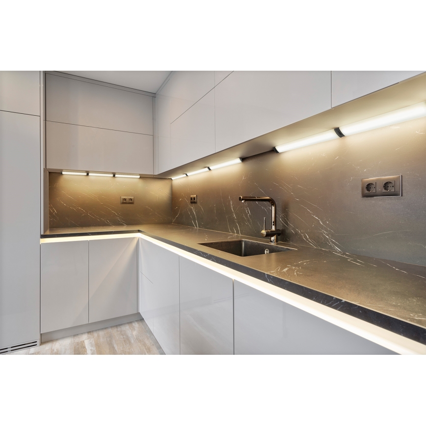 Osram - ściemnialna oprawa podszafkowa LED z czujnikiem ruchu LINEAR ANGLE LED/5W/230V 3000/4000/6500K 35 cm czarna