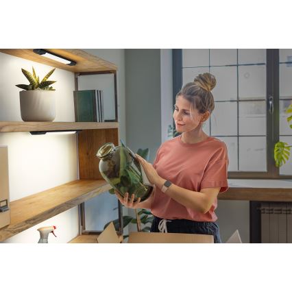 Osram - Ściemnialna oprawa podszafkowa LED z czujnikiem ruchu LINEAR EDGE LED/4W/230V 3000/4000/6500K 30 cm czarna