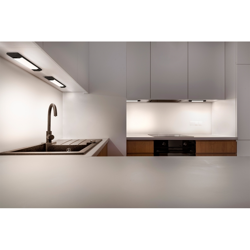Osram - Ściemnialna oprawa podszafkowa LED z czujnikiem ruchu LINEAR EDGE LED/4W/230V 3000/4000/6500K 30 cm czarna