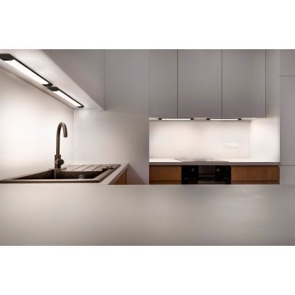 Osram - ściemnialna oprawa LED podszafkowa z czujnikiem ruchu LINEAR EDGE LED/8W/230V 3000/4000/6500K 50 cm czarna