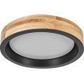 Osram - Ściemnialna oprawa sufitowa LED MARIANO LED/16W/230V śr. 31 cm dąb/czarny