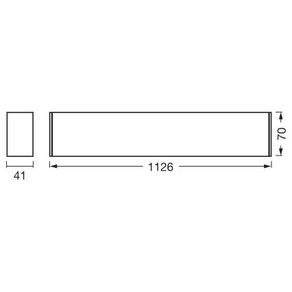 Osram - ściemnialna oprawa sufitowa LED OFFICE LINE LED/11/20/30W/230V 4000K 112,6 cm biała