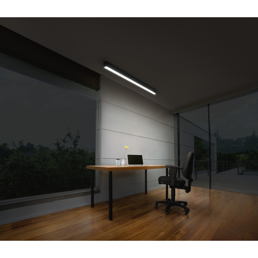 Osram - Ściemnialna oprawa sufitowa LED OFFICE LINE LED/11/20/30W/230V 4000K 112,6 cm czarna