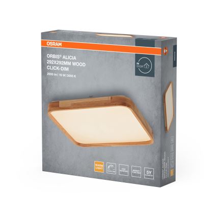 Osram - Oprawa sufitowa LED ściemnialna ORBIS ALICIA LED/16W/230V 29,2x29,2 cm beżowa