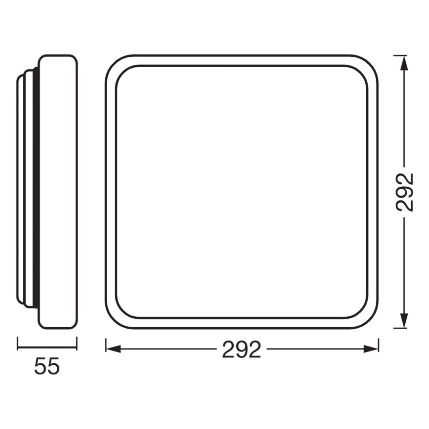 Osram - Oprawa sufitowa LED ściemnialna ORBIS ALICIA LED/16W/230V 29,2x29,2 cm beżowa