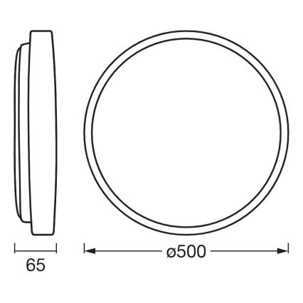 Osram - ściemnialna lampa sufitowa LED ORBIS ALISON LED/36W/230V, śr. 50 cm, beżowa