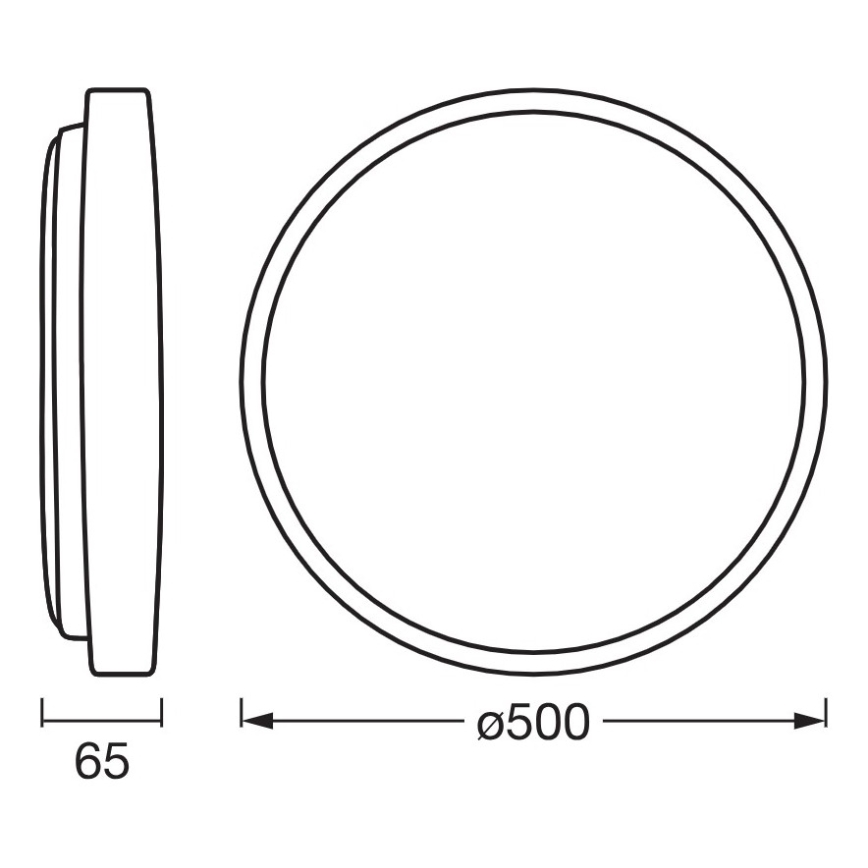 Osram - ściemnialna lampa sufitowa LED ORBIS ALISON LED/36W/230V, śr. 50 cm, beżowa