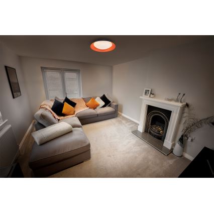 Osram - ściemnialna oprawa sufitowa ORBIS PLATE LED/45W/230V Ø 48 cm pomarańczowy/czarny