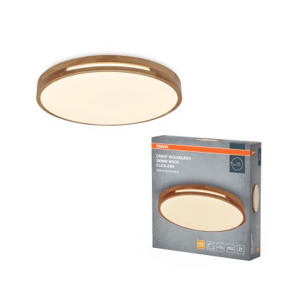 Osram - ściemnialna oprawa sufitowa LED ORBIS WOODBURRY LED/24W/230V, śr. 39 cm, beżowa